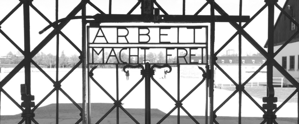 Dachau Concentration Camp "Arbeit macht frei" Original Gate